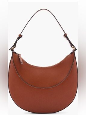 MANGO Faux Leather Shoulder Bag
